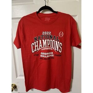 Blue 84 Georgia Bulldogs Football National Champions‎ 2022 Men's Tee | Size Med